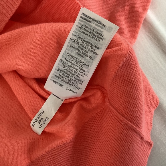 J.Crew Jackie Sequin Floral Embroidered Cardigan Coral Size S - Picture 11 of 11